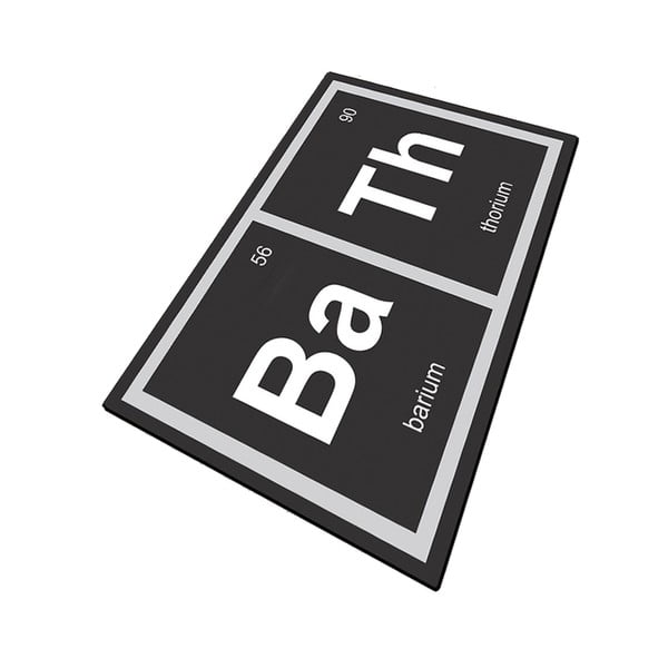 Covoraș de baie negru 70x120 cm Barium – Foutastic