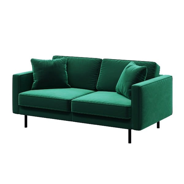 Canapea verde cu tapițerie din catifea 167 cm Kobo – MESONICA-image-2