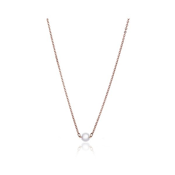 Colier damă Emily Westwood, perlă, auriu -image-2