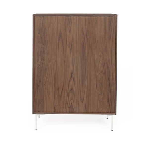 Servantă cu decor din lemn de nuc Woodman Flop, 100 x 140 cm, maro-image-4