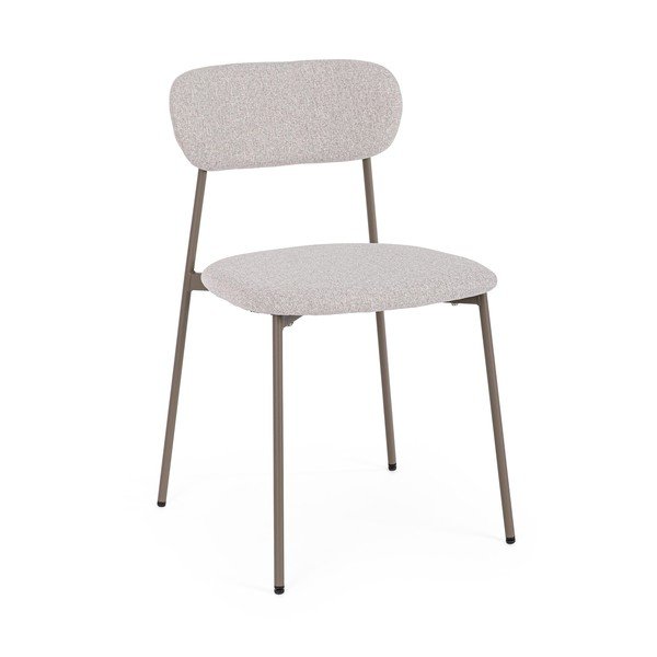 Scaun de dining maro deschis tapițat Inka – Yes Everyday