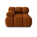 Modul pentru canapea portocaliu cu tapițerie din catifea (colț stânga) Bellis – Micadoni Home