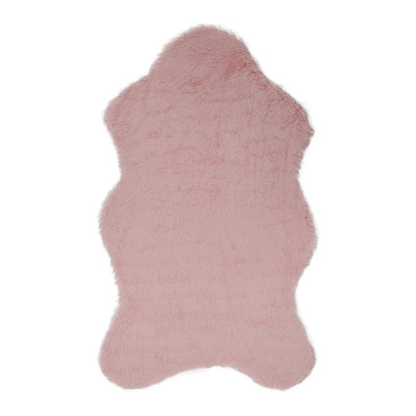 Covor din blană artificială Tavsantuyu Powder, 100 x 160 cm, roz
