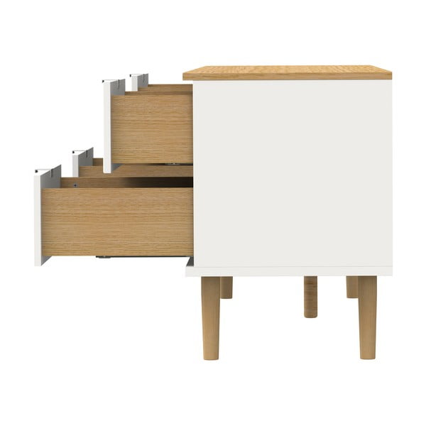 Comodă TV  albă 162x61 cm Skagen – Tenzo-image-4