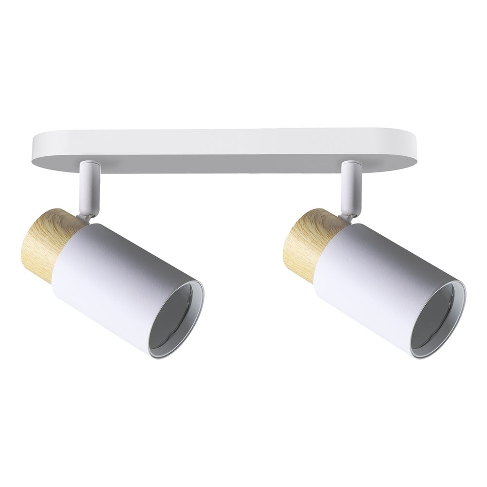 Plafonieră albă/în culoare naturală cu abajur din metal 35x5.5 cm Claro – Candellux Lighting