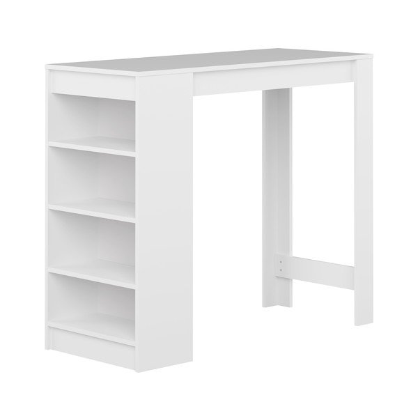 Masă de bar albă 115x50 cm Aravis - TemaHome 