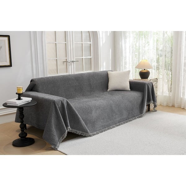 Husă gri închis pentru canapea cu 2 locuri Talo – Filumi-image-1