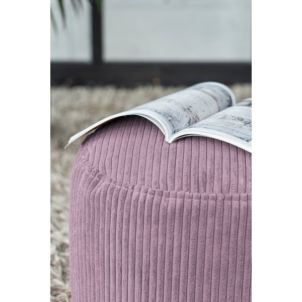 Fotoliu bean bag mov cu tapițerie din catifea reiată Mini – SLOWDOWN-image-1