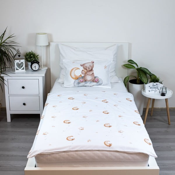 Lenjerie de pat pentru copii din bumbac pentru pătuț 100x135 cm  Medvídek "Cute" – Jerry Fabrics-image-2