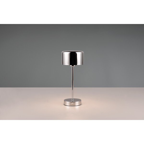 Veioză argintiu-lucios LED cu intensitate reglabilă (înălțime 30 cm) Jeff – Reality-image-4