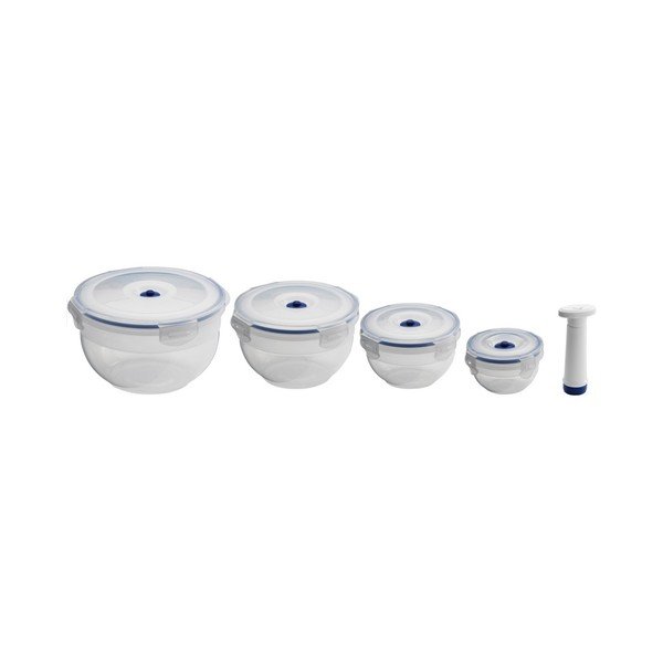 Set 4 recipiente pentru stocare alimente și pompă de vacuum Compactor Food Saver-image-4