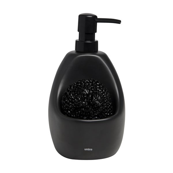 Dozator de săpun lichid negru din ceramică 590 ml Joey – Umbra