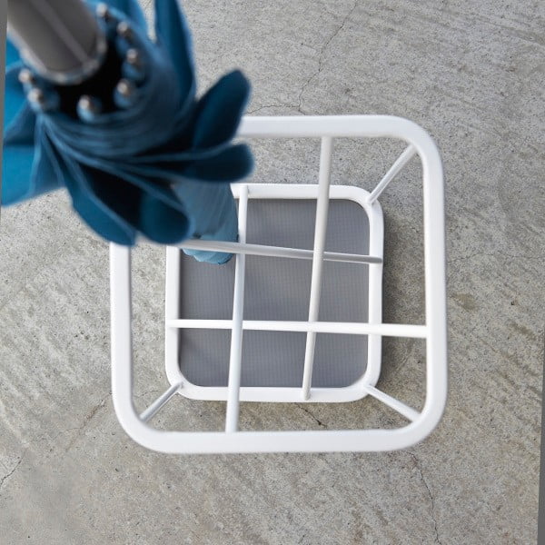 Suport pentru umbrele YAMAZAKI 9 Square, alb-image-1