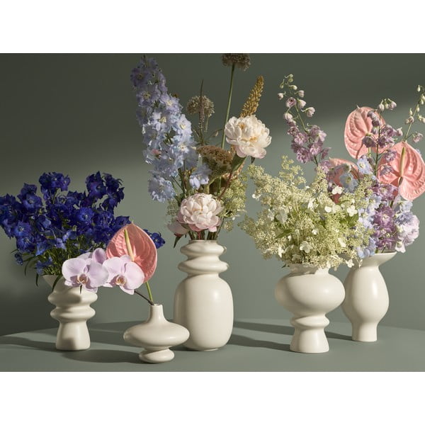 Vază din ceramică Kähler Design Kontur, înălțime 29 cm, alb crem-image-3