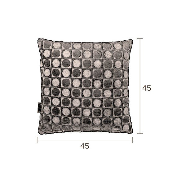 Pernă Dutchbone Ottava, 45 x 45 cm, roşu - portocaliu-image-2