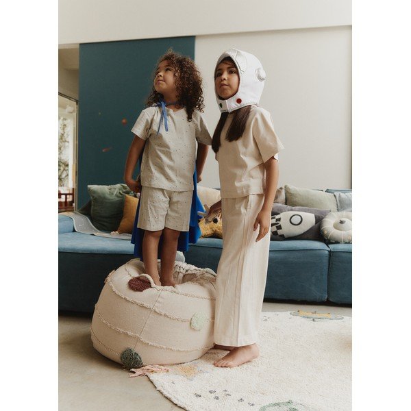 Fotoliu puf pentru copii crem Solar System – Lorena Canals-image-1