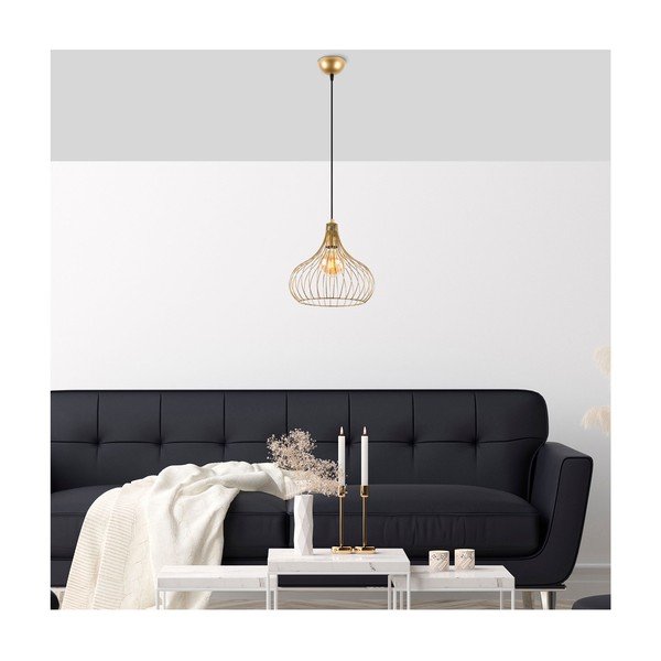 Lustră cu abajur din metal ø 22 cm Teldemia – Opviq lights-image-1