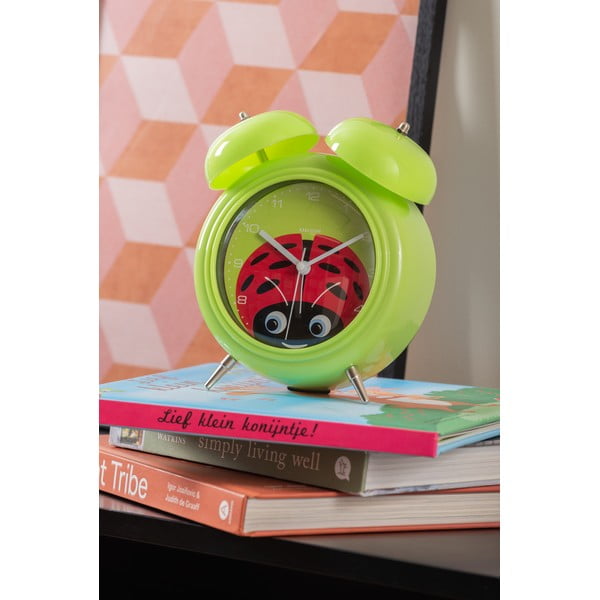 Ceas deșteptător pentru copii ø 15 cm Peekaboo Ladybug – Karlsson-image-1