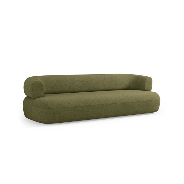 Canapea verde cu tapițerie din țesătură bouclé 200 cm Jenny – Micadoni -image-2