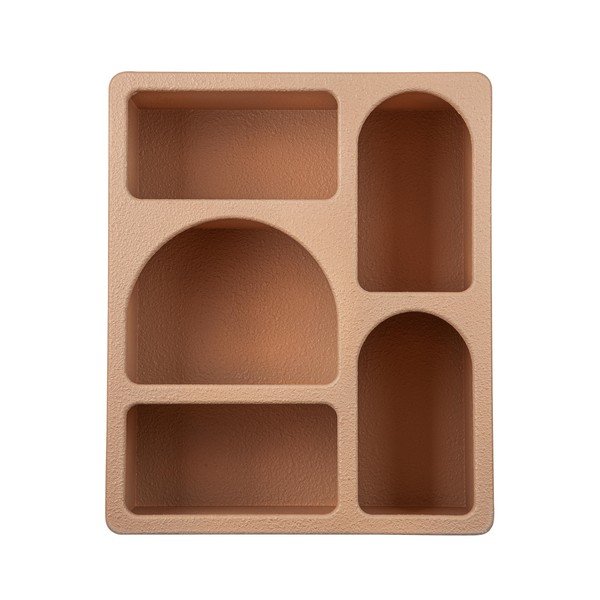 Raft teracotă etajat 40 cm Creamy – Bizzotto-image-1