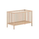 Pătuț în culoare naturală din lemn masiv de pin 60x120 cm DINO – Vipack