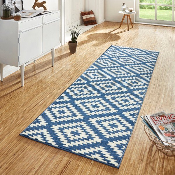 Covor albastru de tip traversă 80x350 cm Nordic – Hanse Home-image-1