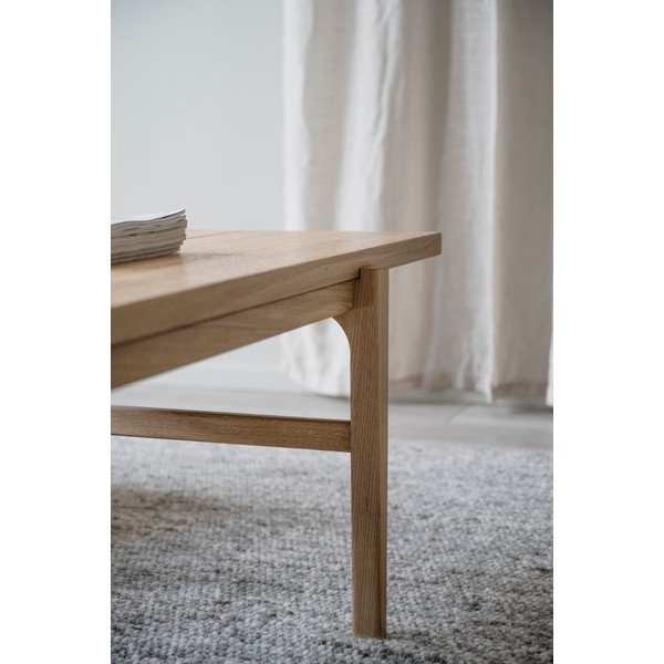 Măsuță de cafea din stejar natural Rowico Ness, 160 x 60 cm, culoare închisă-image-4