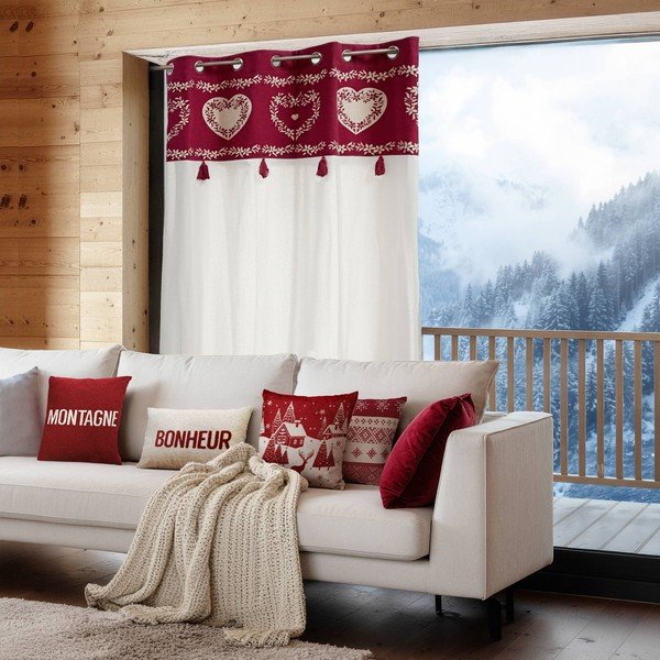 Pernă decorativă din bumbac 40x40 cm  cu model de Crăciun Etoilea – douceur d'intérieur-image-1