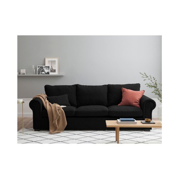 Canapea Windsor & Co Sofas Antoine, negru, 245 cm-image-2