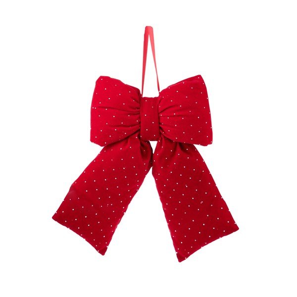 Decorațiune suspendată pentru Crăciun din material textil 28 cm Ribbon – Brandani