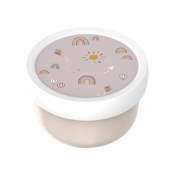 Cutie de gustări pentru copii bej din plastic Sunshine & Rainbow – Mepal