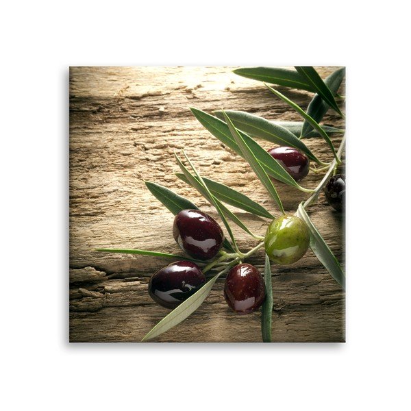 Tablou Styler Glas Kitchen Olives 4, 30 x 30 cm