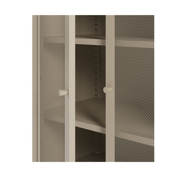 Dulap crem din metal 70x100x40 cm Fayna – Marckeric-image-4