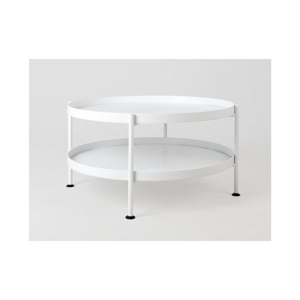 Masă de cafea Custom Form Hanna, ⌀ 60 cm, alb-image-1