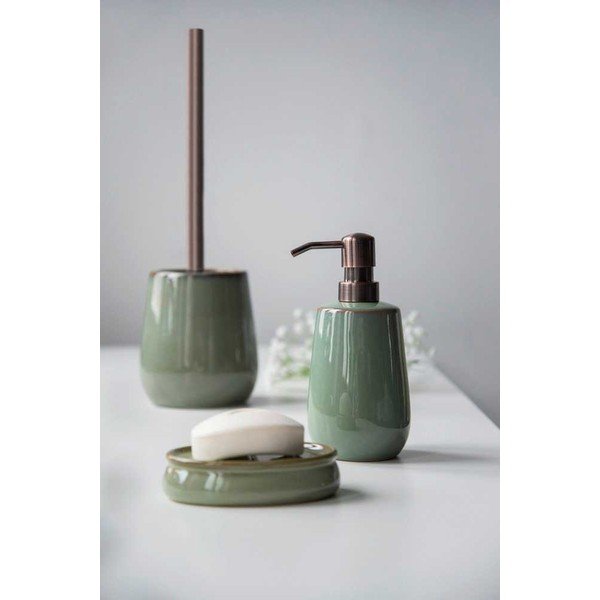 Set de accesorii de baie verde din ceramică Sermione – Wenko-image-3