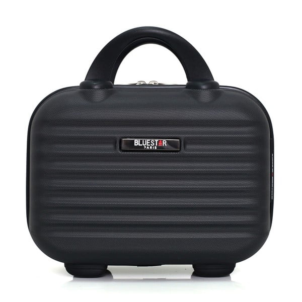 Set troler și geantă cosmetice de voiaj Bluestar Marro, negru-image-3