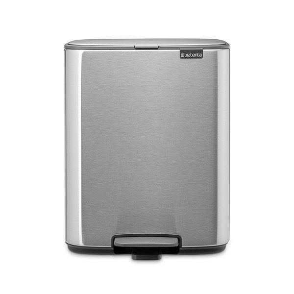 Coș de gunoi argintiu mat cu pedală din oțel 12 l Bo – Brabantia-image-4