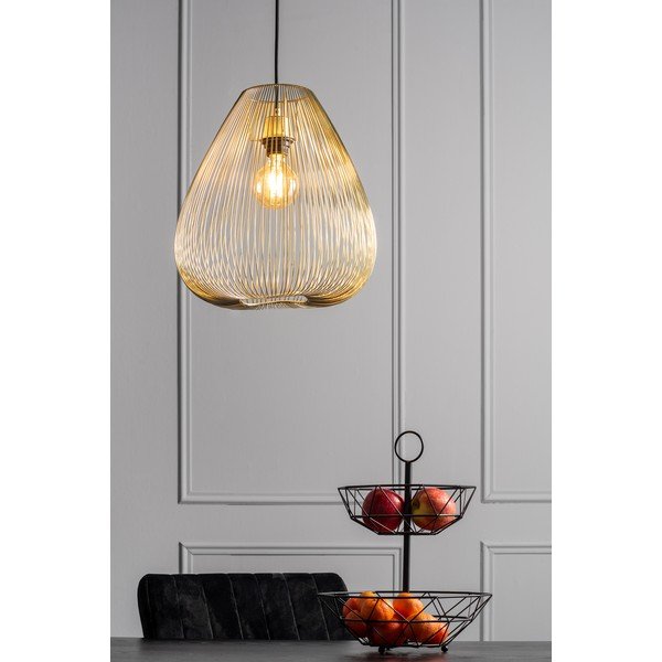 Lustră din metal Leitmotiv Lucid, ø 35 cm, auriu-image-1