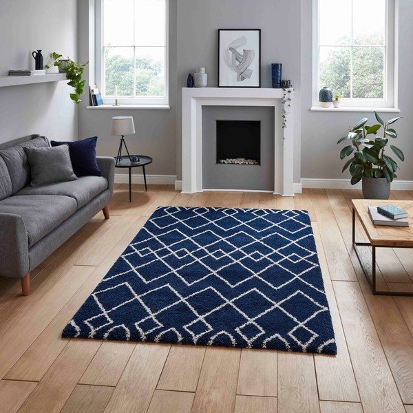 Covor albastru închis 120x170 cm Royal Nomadic – Think Rugs-image-1