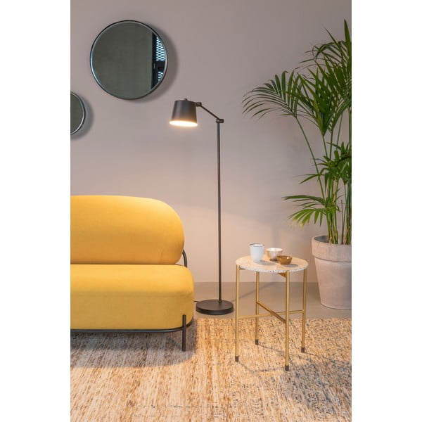 Lampadar negru cu abajur din metal (înălțime 135 cm) Hajo – White Label-image-4