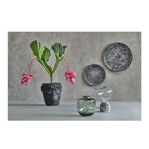 Ghiveci din ciment Villa Collection Calbe, înălțime 22 cm, negru-image-4