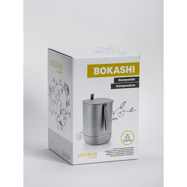 Coș pentru compost gri 10,6 l Bokashi – Plastia-image-4