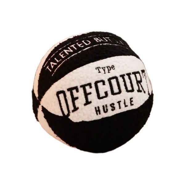 Pernă decorativă din material bouclé ø 25 cm Basketball – Mioli Decor