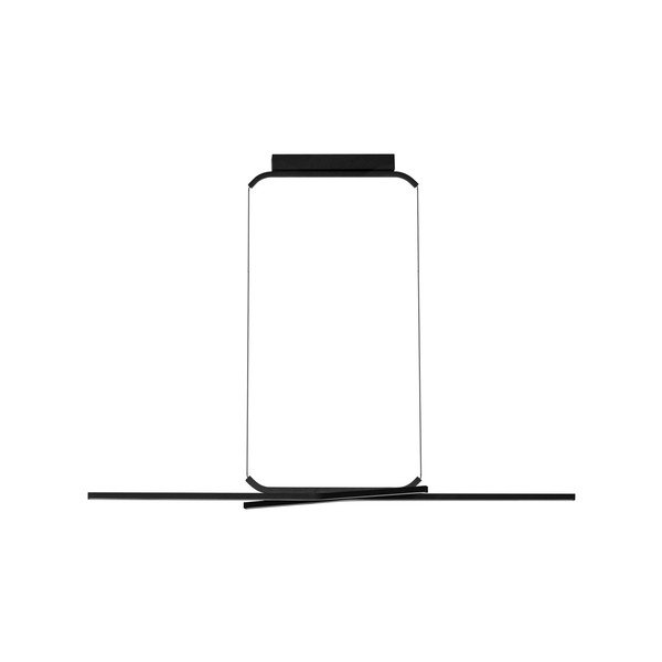 Lustră negru-mat LED cu intensitate reglabilă din aluminiu Akro – Nova Luce