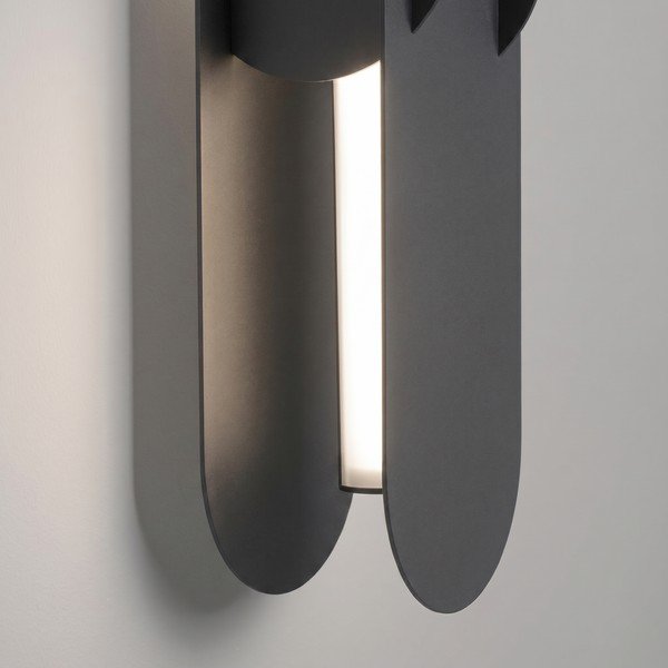 Aplică de perete neagră LED din metal CHAIN – Thoro-image-4