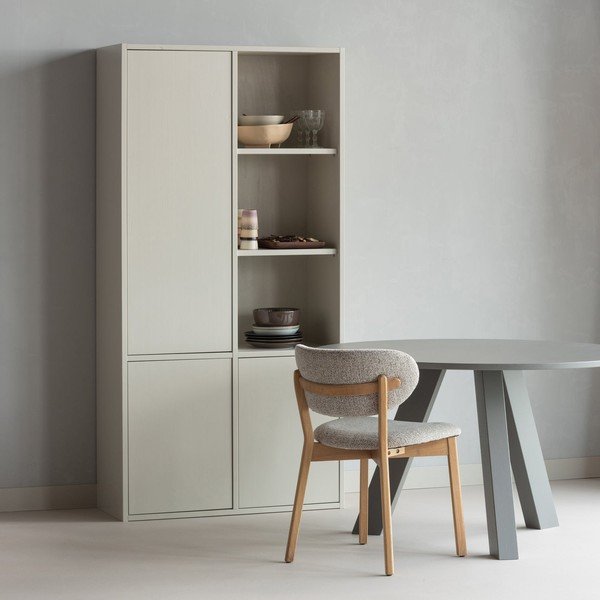 Masă de dining rotundă din lemn de stejar ø 129 cm Rhonda – WOOOD-image-1