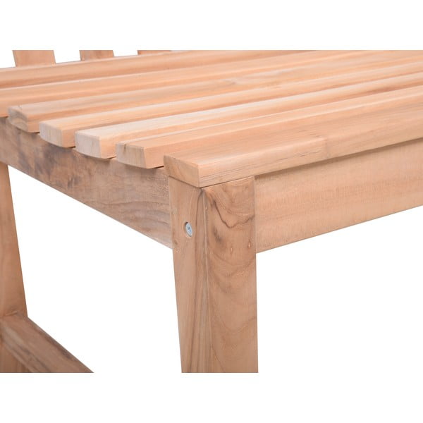 Bancă de grădină în culoare naturală din lemn masiv Solo – Garden Pleasure-image-4