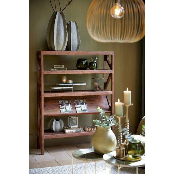 Cutie de depozitare aurie din sticlă decorativă Mirina – Light & Living-image-1