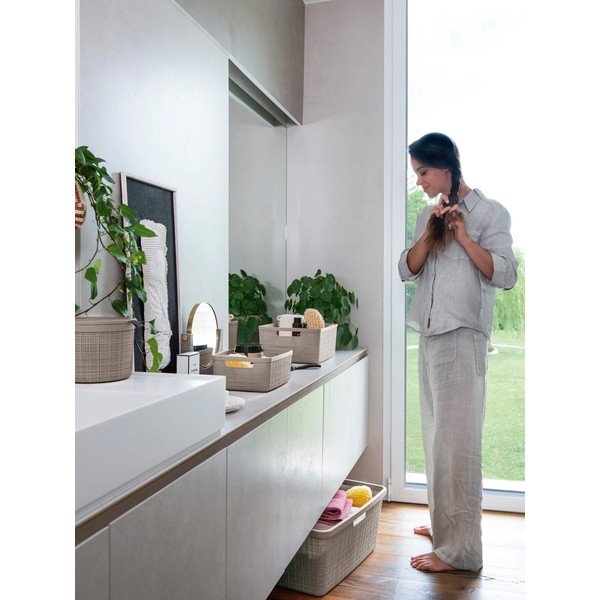 Coș de depozitare din plastic ø 17x13 cm Jute – Curver-image-2