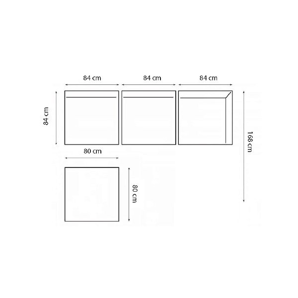Set mobilier de grădină gri din lemn de tec pentru trei persoane Aruba - HSM collection-image-3